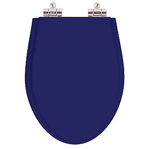 Tampa de Vaso Sanitário Poliéster Soft Close Absolute Azul Cobalto para vaso Ideal Standard