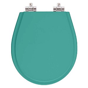 Tampa de Vaso Sanitário Poliéster Soft Close Avalon Aquamarine para vaso Ideal Standard