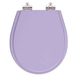 Tampa de Vaso Sanitário Poliéster Soft Close Avalon Bermuda (Lilás) para Ideal Standard