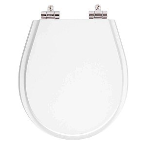 Tampa de Vaso Sanitário Poliéster Soft Close Avalon Branco para vaso Ideal Standard