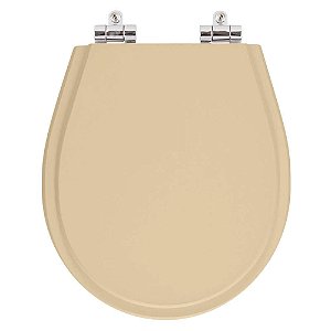 Tampa de Vaso Sanitário Poliéster Soft Close Avalon Papaya para vaso Ideal Standard