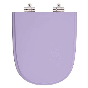Tampa de Vaso Sanitário Poliéster Soft Close Ezedra Bermuda (Lilás) para Ideal Standard