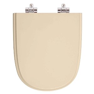 Tampa de Vaso Sanitário Poliéster Soft Close Ezedra Visone (Salmao) para vaso Ideal Standard