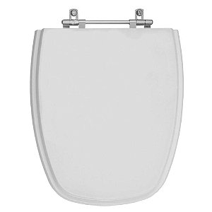 Tampa de Vaso Sanitário Poliéster Venice Cinza Claro para vaso Belize