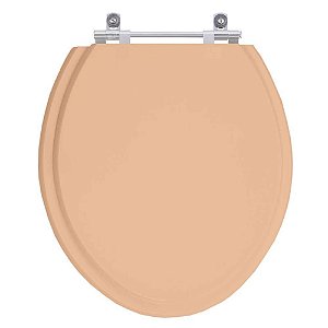 Tampa de Vaso Sanitário Poliéster Azalea Pêssego 73 para vaso Celite