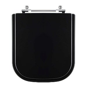 Tampa de Vaso Sanitário Poliéster Elite Preto para vaso Celite