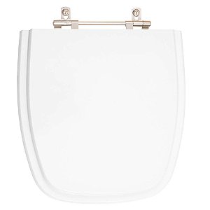 Tampa de Vaso Sanitário Poliéster Like Branco para vaso Celite