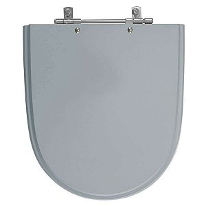 Tampa de Vaso Sanitário Poliéster Mondiale Cinza Perola para vaso Celite