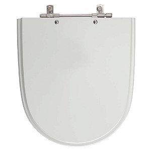 Tampa de Vaso Sanitário Poliéster Mondiale Cinza Prata para vaso Celite