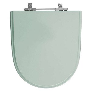 Tampa de Vaso Sanitário Poliéster Mondiale Água Marinha para vaso Celite