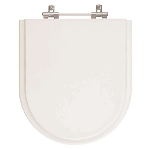 Tampa de Vaso Sanitário Poliéster Castanha Smart Bege Fosco para vaso Celite