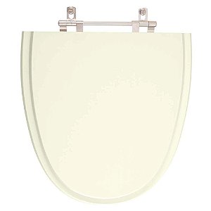 Tampa de Vaso Sanitário Poliéster Up Pergamon (Bege Claro) para vaso Celite