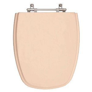 Tampa de Vaso Sanitário Poliéster Convencional Oval Rosa Floral para vaso Deca