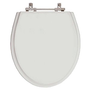 Tampa de Vaso Sanitário Poliéster Ritz Cinza Real para vaso Deca