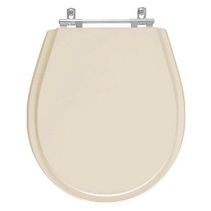 Tampa de Vaso Sanitário Poliéster Eternit Aries Bege Claro em Resina