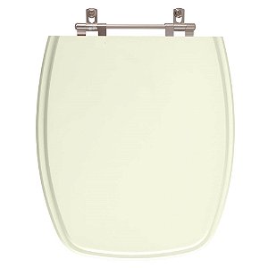 Tampa de Vaso Sanitário Poliéster Fiori Amarilis Marfim em Resina