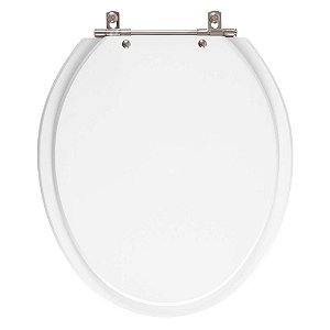 Tampa de Vaso Sanitário Poliéster Aretusa Branco para vaso Hervy