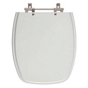 Tampa de Vaso Sanitário Poliéster Laguna Cinza Claro para vaso Hervy