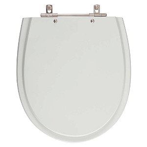 Tampa de Vaso Sanitário Poliéster Polo Cinza Claro para vaso Hervy