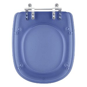 Tampa de Vaso Sanitário Poliéster Sabatini Azul Transparente para vaso Icasa