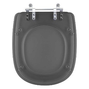 Tampa de Vaso Sanitário Poliéster Fume Transparente Sabatini para vaso Icasa