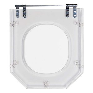 Tampa de Vaso Sanitário Poliéster Transparente Atrium para vaso Incepa