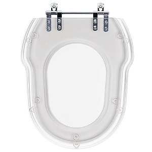 Tampa de Vaso Sanitário Poliéster Hampton Transparente para vaso Incepa