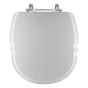 Tampa de Vaso Sanitário Poliéster Massima Cinza Platina para vaso Incepa