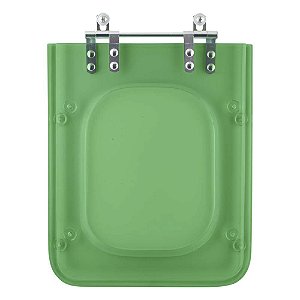 Tampa de Vaso Sanitário Poliéster Square Verde Transparente para Incepa
