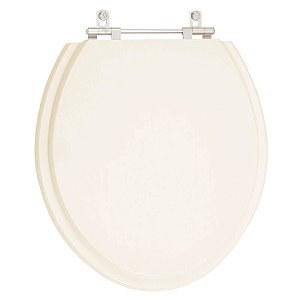 Tampa de Vaso Sanitário Poliéster Convencional Oval Bone (Bege Claro) para vaso Ideal Standard