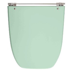 Tampa de Vaso Sanitário Poliéster Scala Verde Claro para vaso Ideal Standard