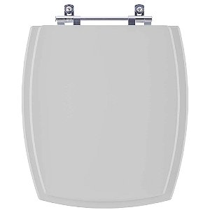 Tampa de Vaso Sanitário Poliéster Anturius Cinza Claro para vaso Luzarte