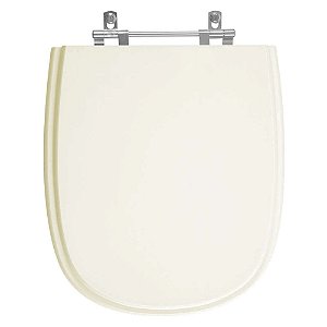 Tampa de Vaso Sanitário Poliéster Dona Beja Marfim (Bege Claro) para vaso Santa Clara