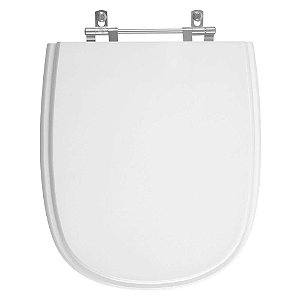 Tampa de Vaso Sanitário Poliéster Dona Beja Branco para vaso Santa Clara