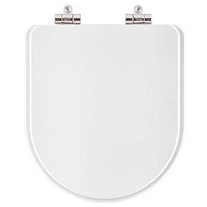 Assento Sanitario Poliester Soft Close Ona Branco para vaso Roca 6lpf