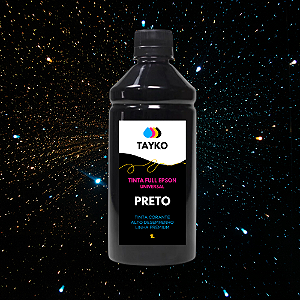 REFIL DE TINTA EPS ECO TANK UNIVERSAL CORANTE BK 1LT