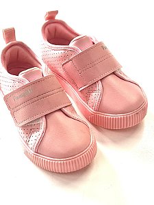 Tênis Pampili e couro sintetico Rosa