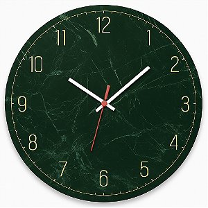 Relógio de Parede Verde Luxo