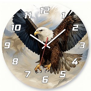 Relógio de Parede Águia em Voo – Arte Realista