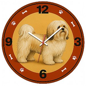 Relógio de Parede Cachorro Lhasa Apso