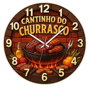 Relógio de Parede Cantinho do Churrasco