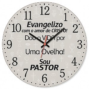 Relógio de Parede Sou Pastor