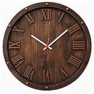 Relógio de Parede Minimalista Madeira
