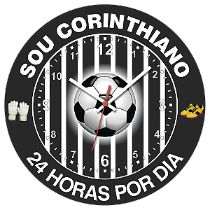 Relógio de Parede Times Sou Corinthiano