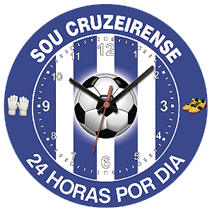 Relógio de Parede Times Sou Cruzeirense