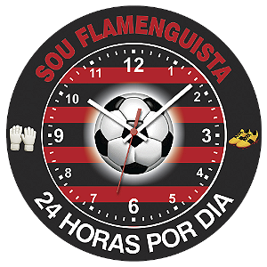 Relógio de Parede Times Sou Flamenguista