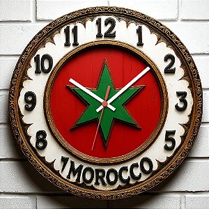 Relógio de Parede Países Marrocos