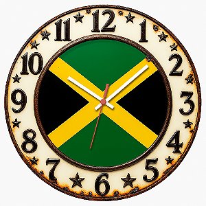 Relógio de Parede Países Jamaica