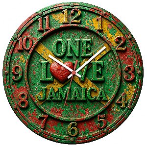 Relógio de Parede Países Jamaica One Love
