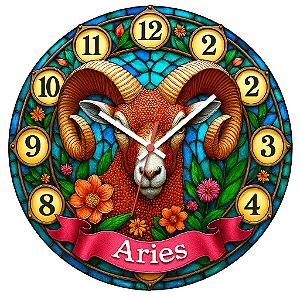 Relógio de Parede Signo Áries